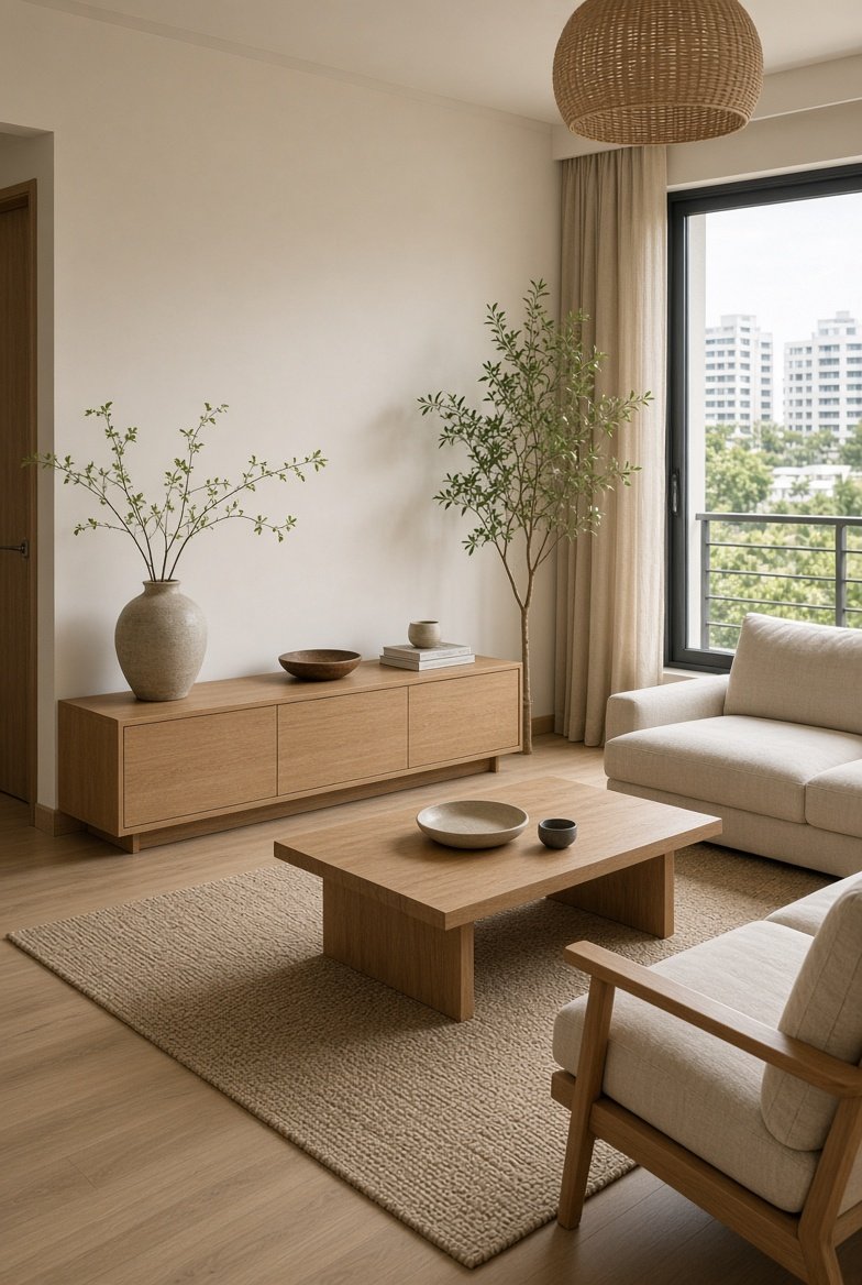 Japandi style interior